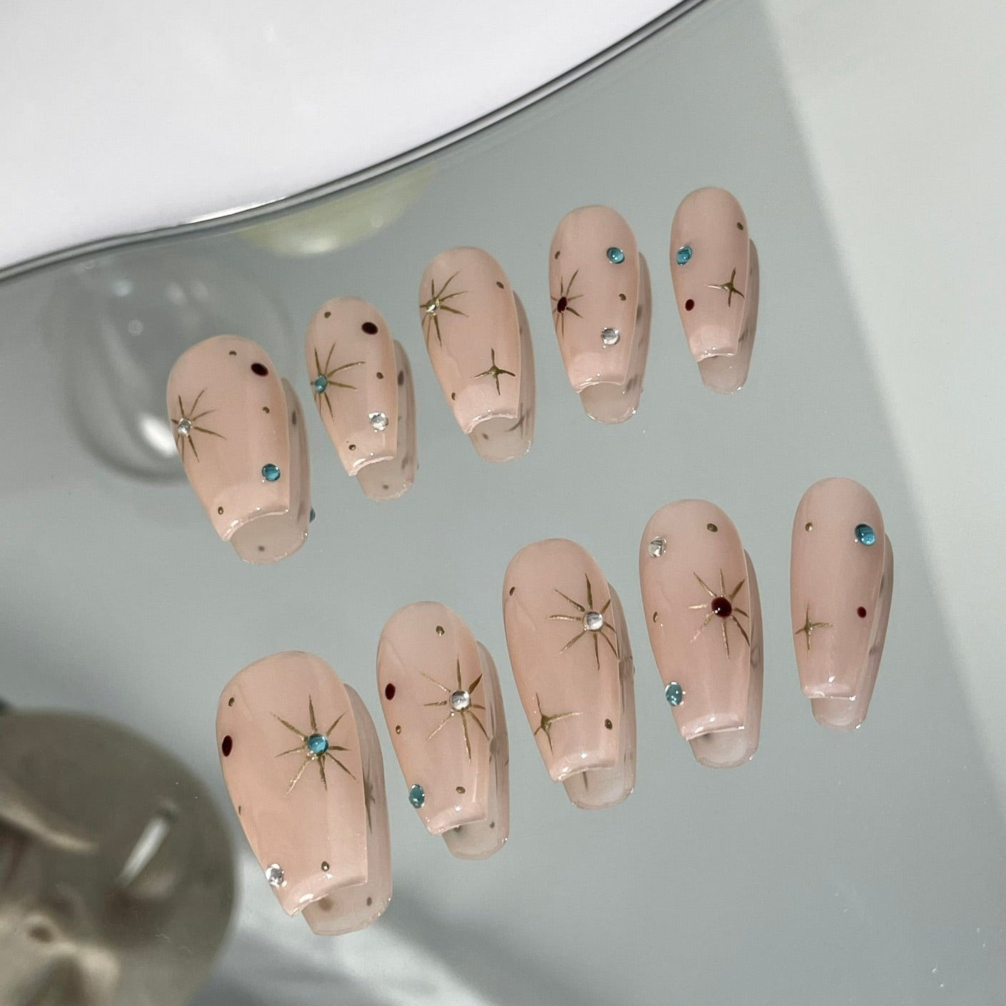 coffin press on nails